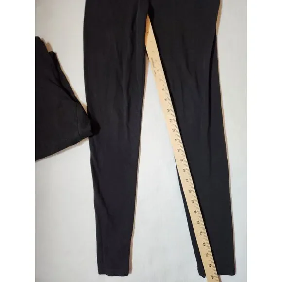 No Boundaries Cotton Spandex Stretch Pants Black XS 2 Pack - Picture 4 of 8